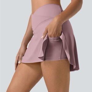 Halara Mini Tennis Skirt in Deep Lotus Pink New w/Tags